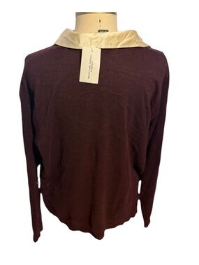 Ralph Lauren Deep Burgundy V-Neck Sweater size 2X
